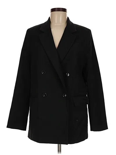 Pre-owned H&m Blazer Jacket In Black