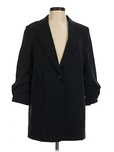 Pre-owned H&m Blazer Jacket In Black