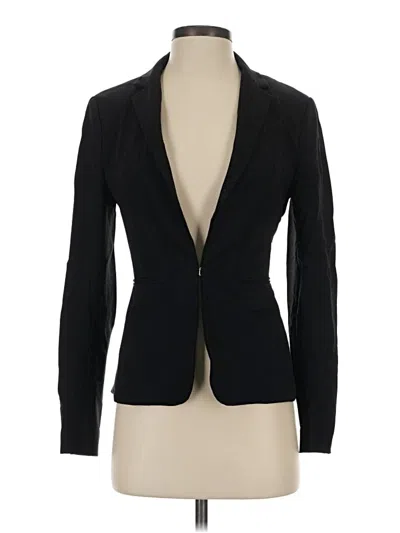 Pre-owned H&m Blazer Jacket In Black