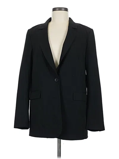 Pre-owned H&m Blazer Jacket In Black
