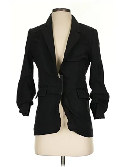 Pre-owned H&m Blazer Jacket In Black