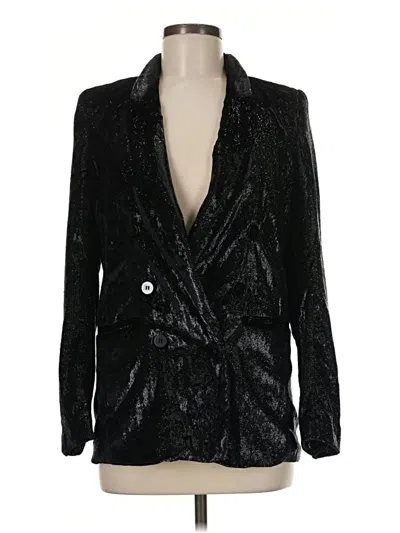 Pre-owned H&m Blazer Jacket In Black
