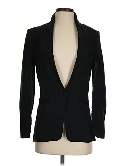 Pre-owned H&m Blazer Jacket In Black