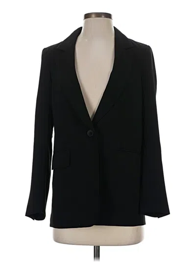 Pre-owned H&m Blazer Jacket In Black