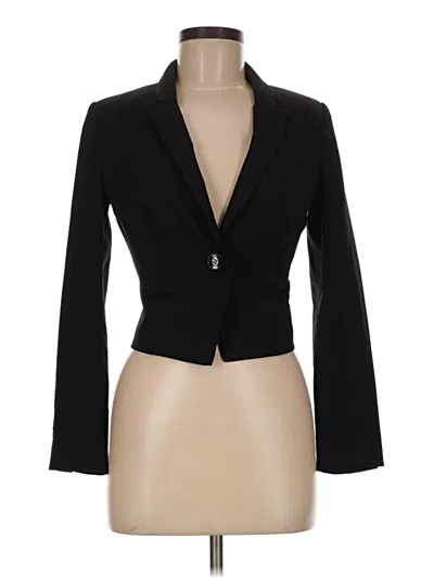 Pre-owned H&m Blazer Jacket In Black