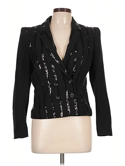 Pre-owned H&m Blazer Jacket In Black