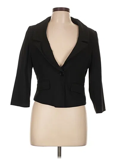 Pre-owned H&m Blazer Jacket In Black