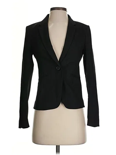 Pre-owned H&m Blazer Jacket In Black