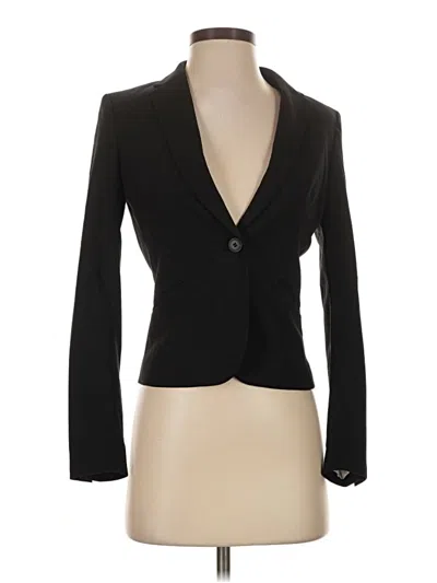 Pre-owned H&m Blazer Jacket In Black