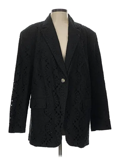 Pre-owned H&m Blazer Jacket In Black