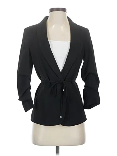 Pre-owned H&m Blazer Jacket In Black