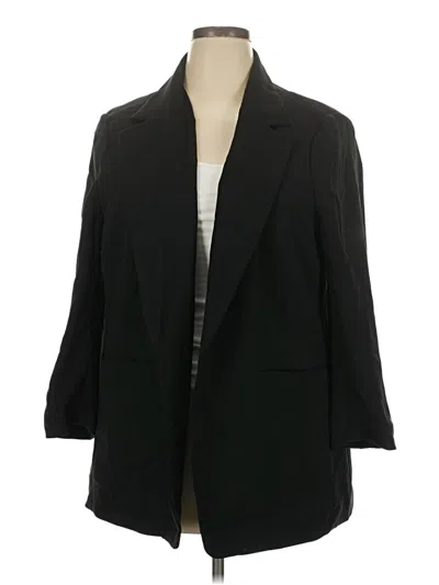 Pre-owned H&m Blazer Jacket In Black