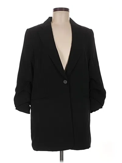 Pre-owned H&m Blazer Jacket In Black
