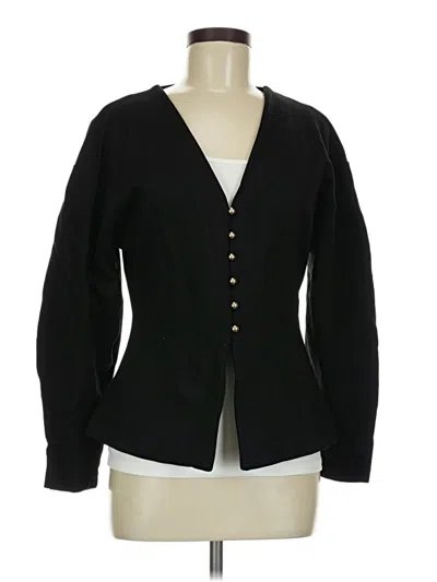 Pre-owned H&m Blazer Jacket In Black