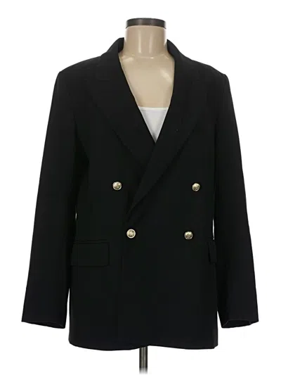 Pre-owned H&m Blazer Jacket In Black