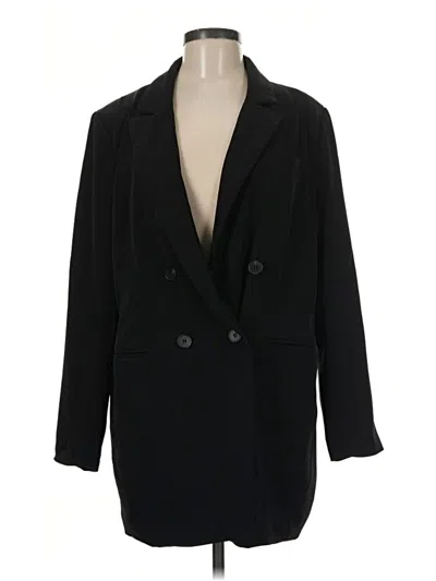 Pre-owned H&m Blazer Jacket In Black
