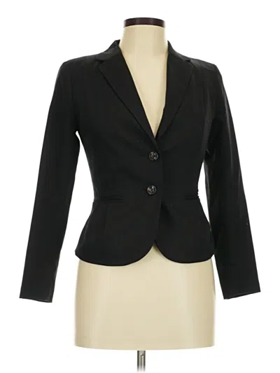 Pre-owned H&m Blazer Jacket In Black