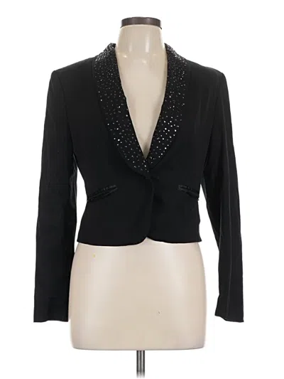 Pre-owned H&m Blazer Jacket In Black