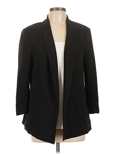 Pre-owned H&m Blazer Jacket In Black