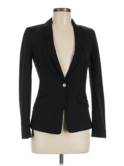 Pre-owned H&m Blazer Jacket In Black