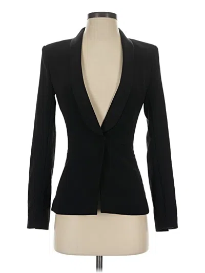 Pre-owned H&m Blazer Jacket In Black
