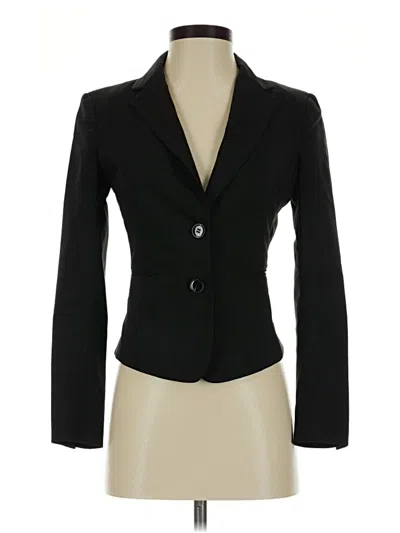 Pre-owned H&m Blazer Jacket In Black