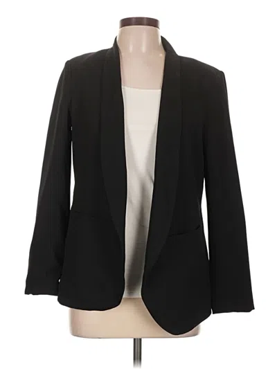 Pre-owned H&m Blazer Jacket In Black