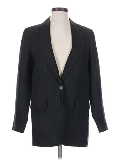 Pre-owned H&m Blazer Jacket In Black