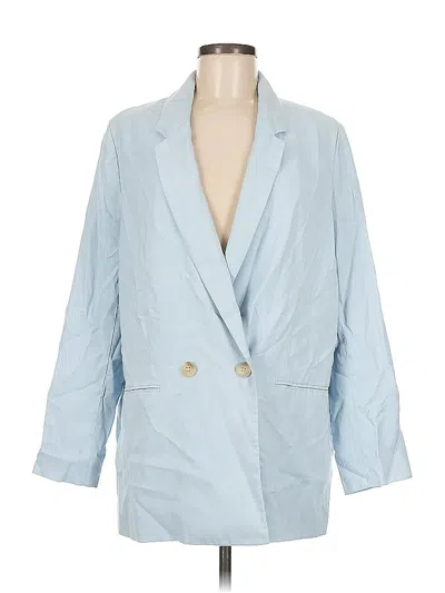Pre-owned H&m Blazer Jacket In Blue