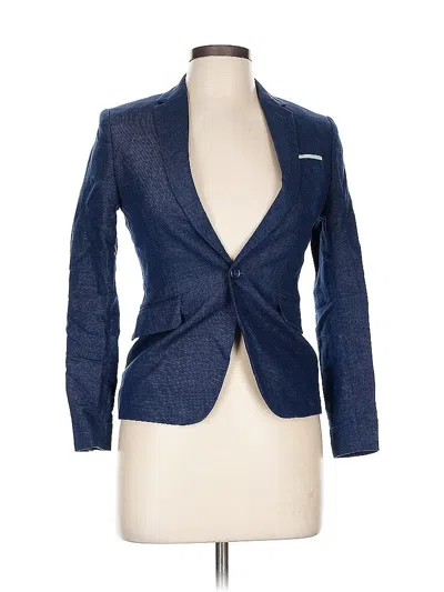 Pre-owned H&m Blazer Jacket In Blue