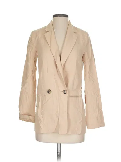 Pre-owned H&m Blazer Jacket In Brown