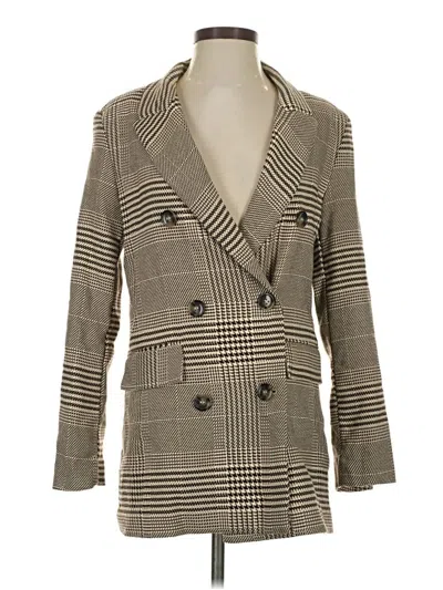 Pre-owned H&m Blazer Jacket In Brown