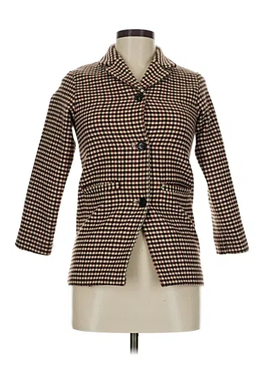 Pre-owned H&m Blazer Jacket In Brown