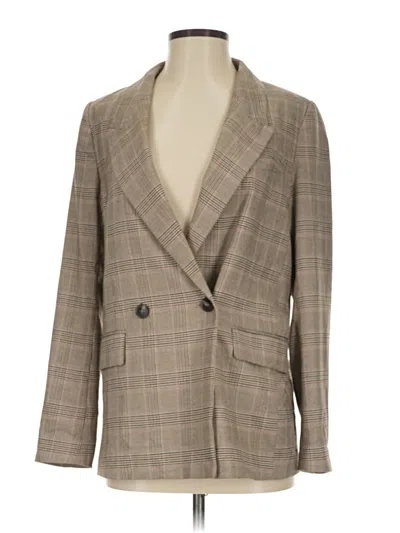 Pre-owned H&m Blazer Jacket In Brown