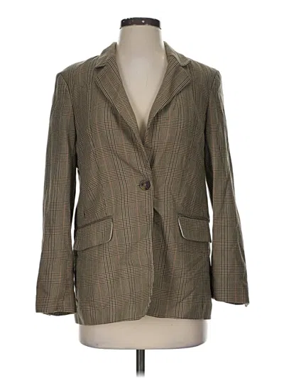Pre-owned H&m Blazer Jacket In Brown