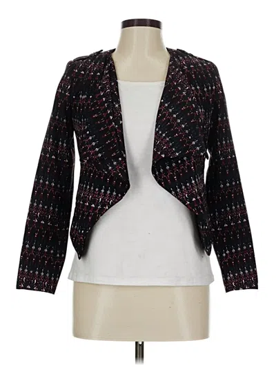 Pre-owned H&m Blazer Jacket In Burgundy