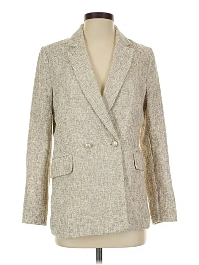 Pre-owned H&m Blazer Jacket In Gold