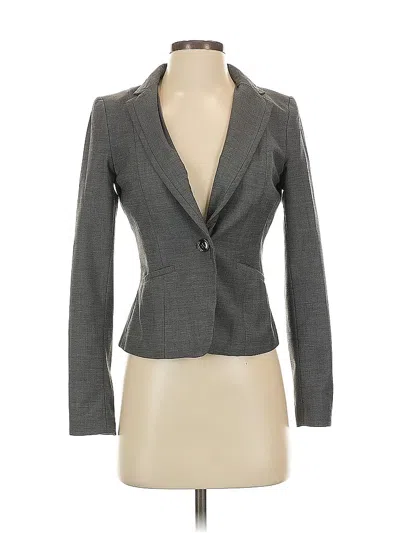 Pre-owned H&m Blazer Jacket In Gray