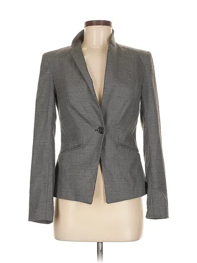 Pre-owned H&m Blazer Jacket In Gray