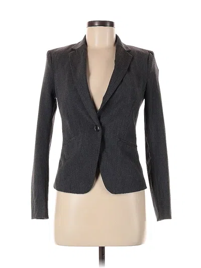 Pre-owned H&m Blazer Jacket In Gray