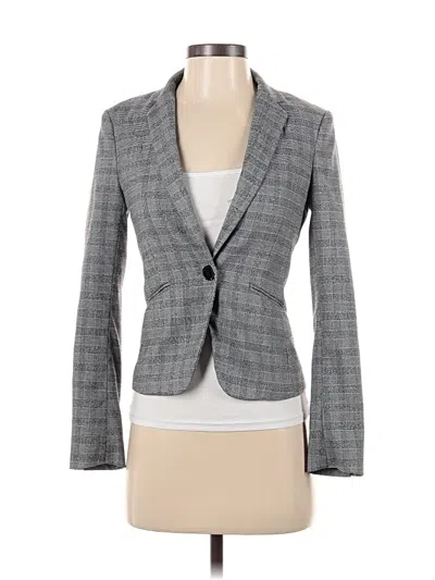 Pre-owned H&m Blazer Jacket In Gray