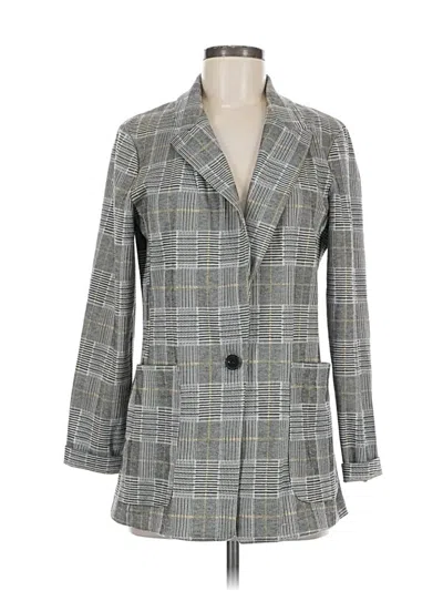 Pre-owned H&m Blazer Jacket In Gray