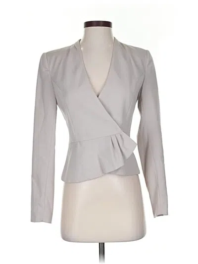 Pre-owned H&m Blazer Jacket In Gray