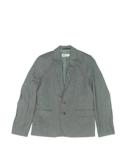 Pre-owned H&m Kids' Blazer Jacket In Gray