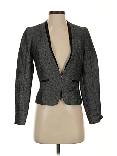 Pre-owned H&m Blazer Jacket In Gray