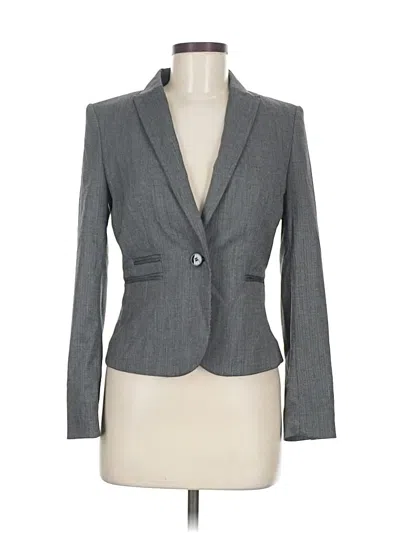 Pre-owned H&m Blazer Jacket In Gray