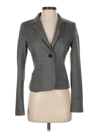 Pre-owned H&m Blazer Jacket In Gray