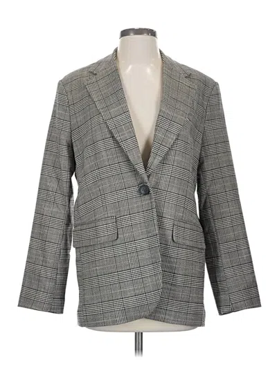 Pre-owned H&m Blazer Jacket In Gray
