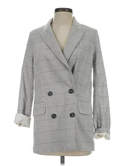 Pre-owned H&m Blazer Jacket In Gray