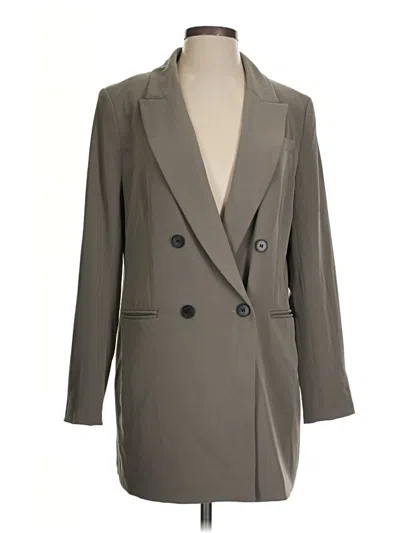 Pre-owned H&m Blazer Jacket In Gray